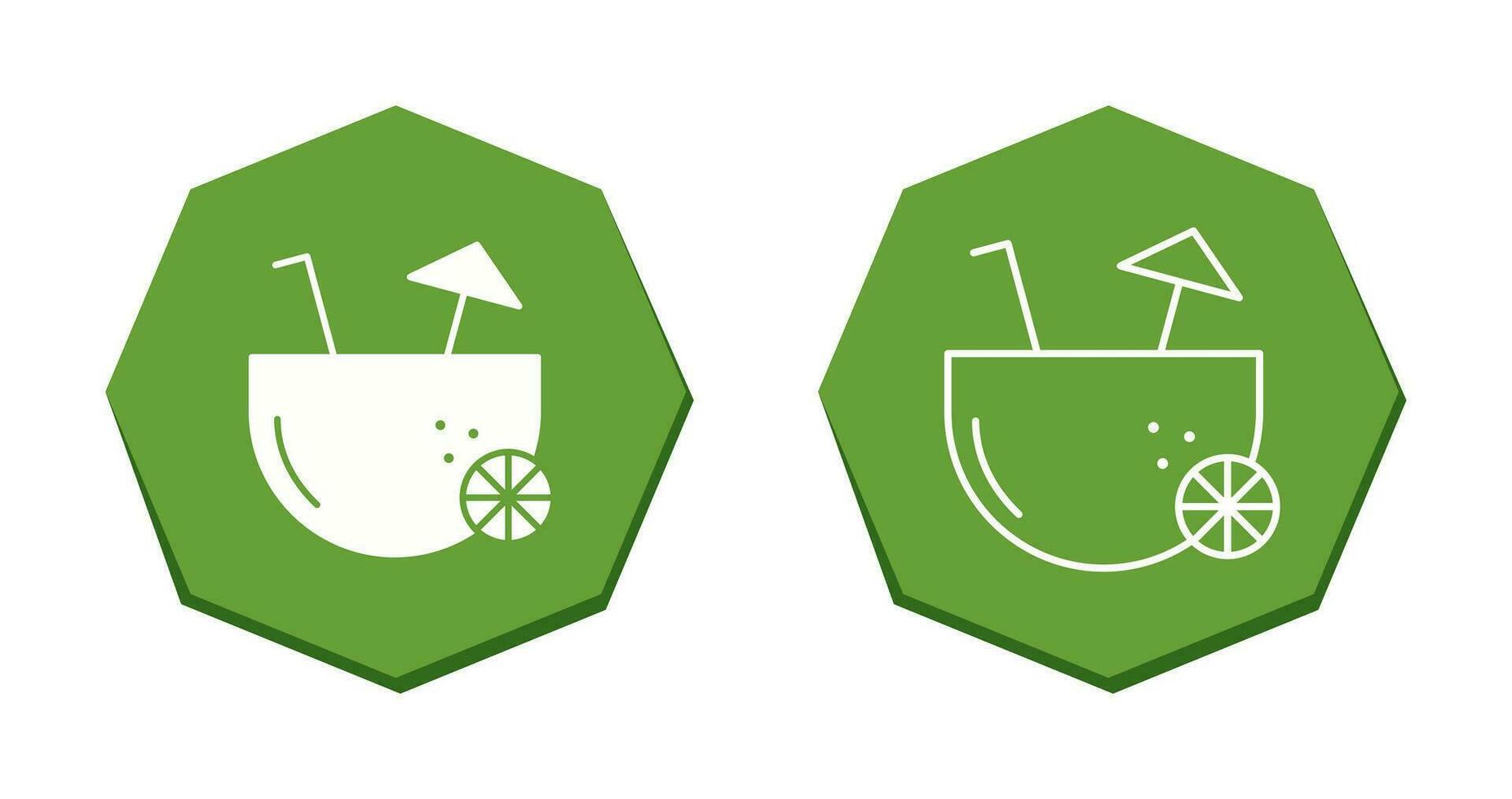 Coconut Drink Vector Icon