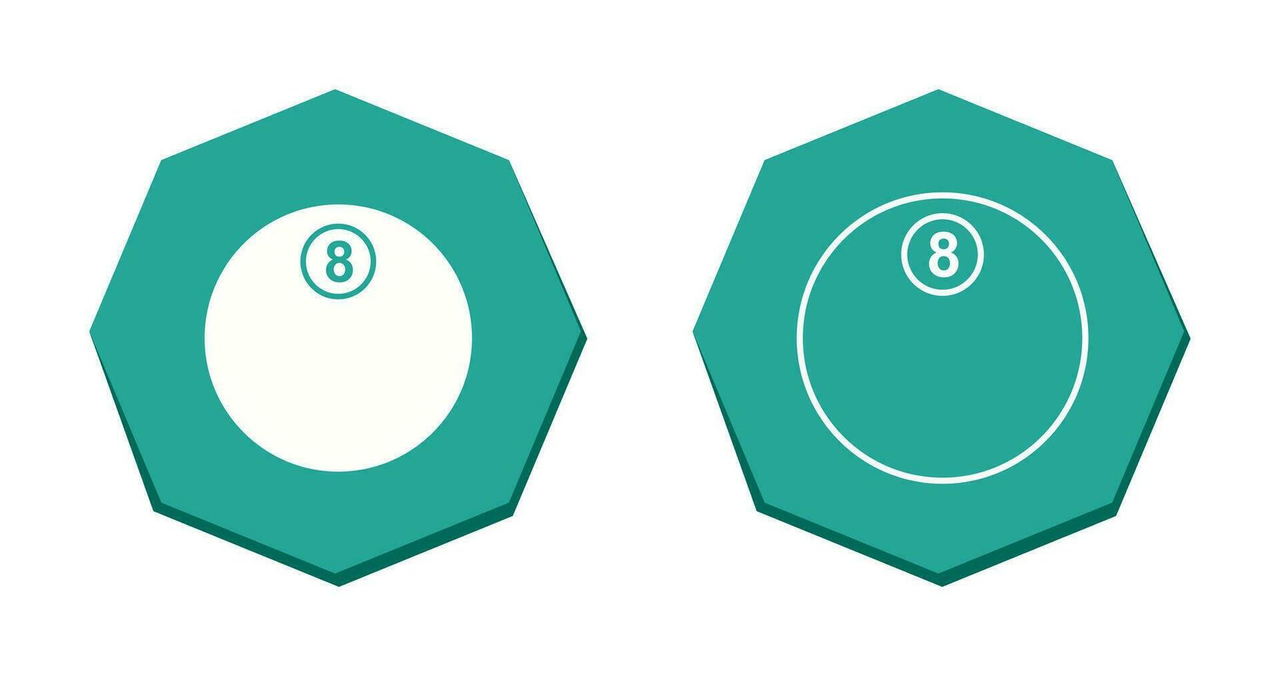 Unique Eight Ball Vector Icon