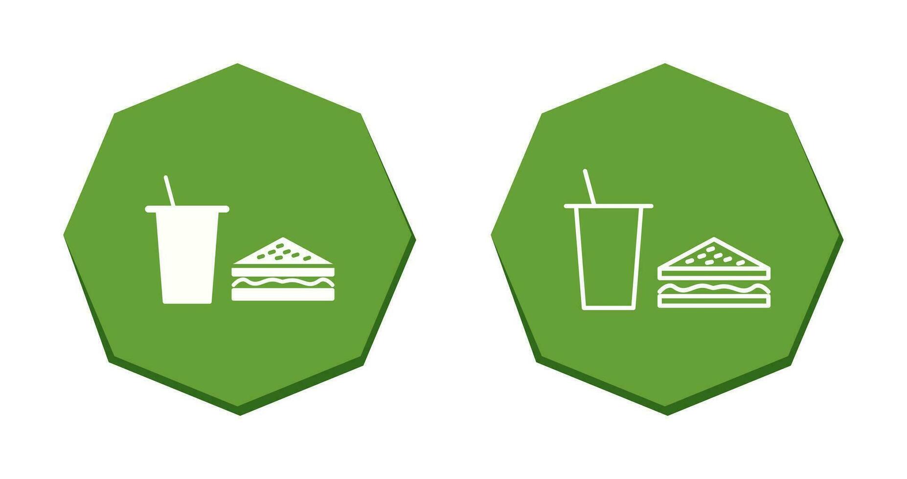 Unique Lunch Vector Icon