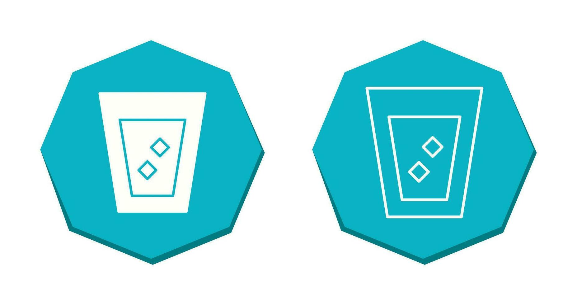 Unique White Russian Drink Vector Icon