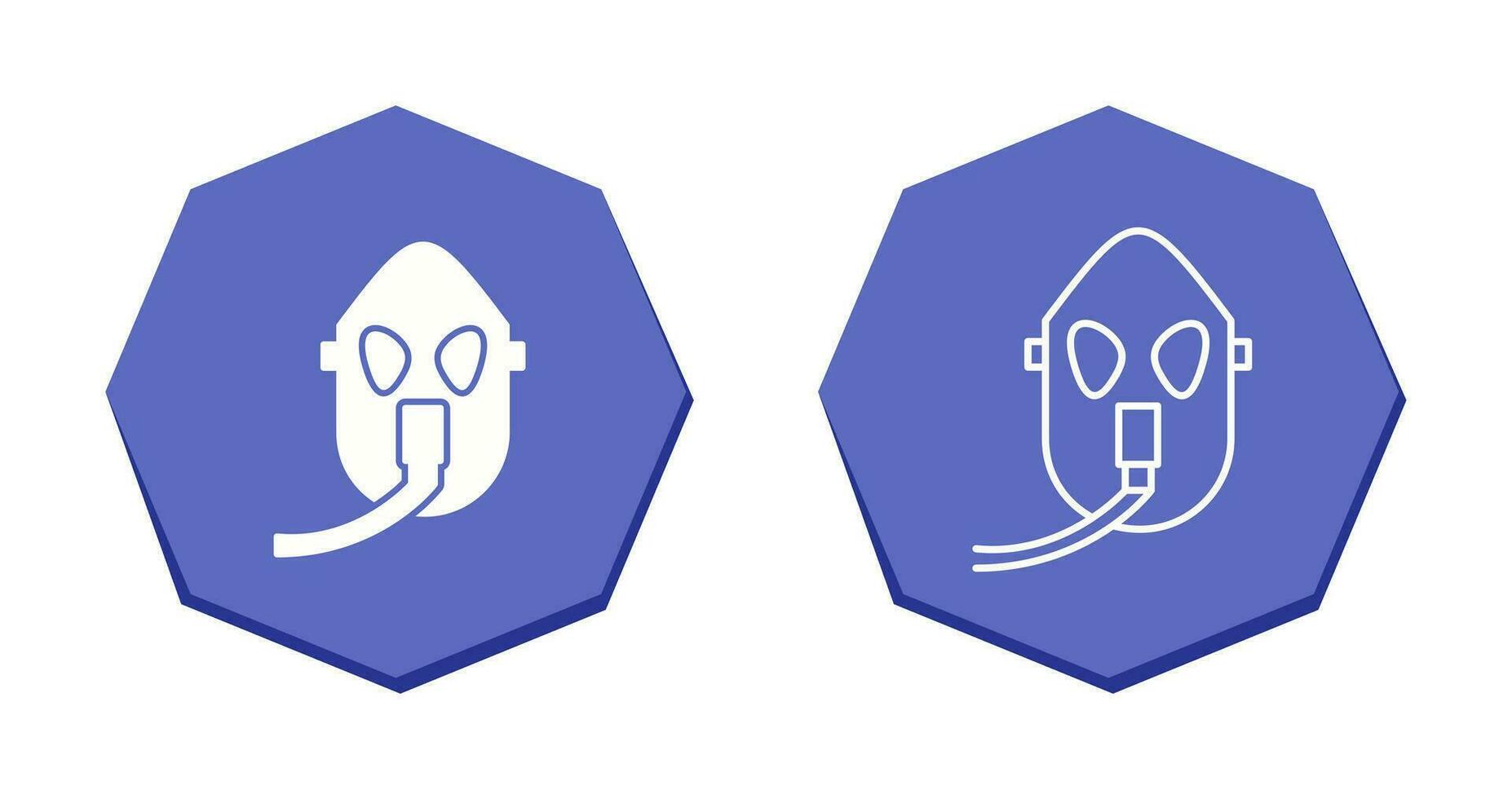 Unique Oxygen Mask Vector Icon