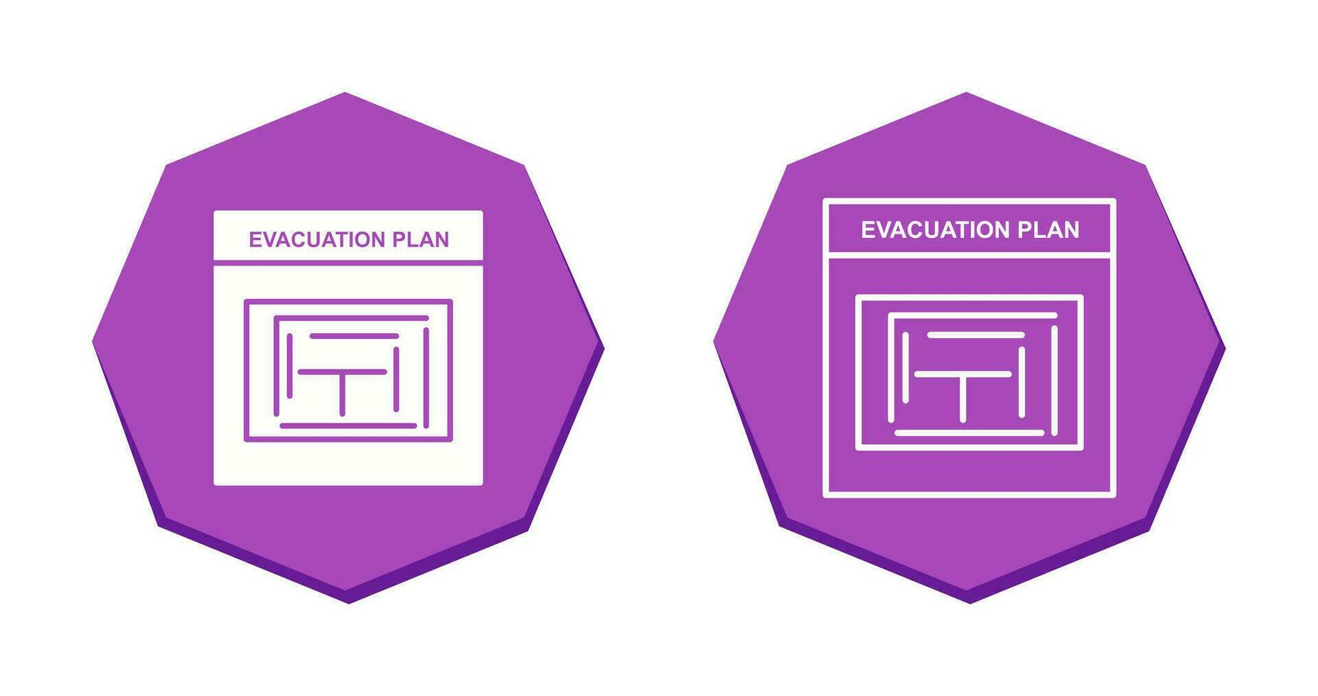 Evacuation Plan Vector Icon