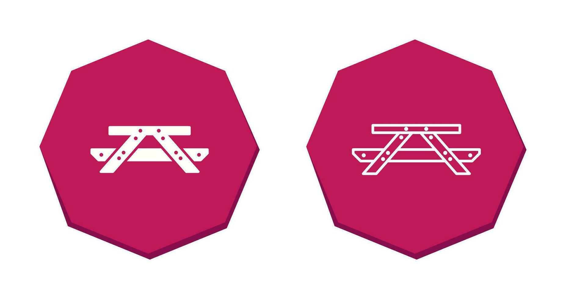 Picnic of Table Vector Icon