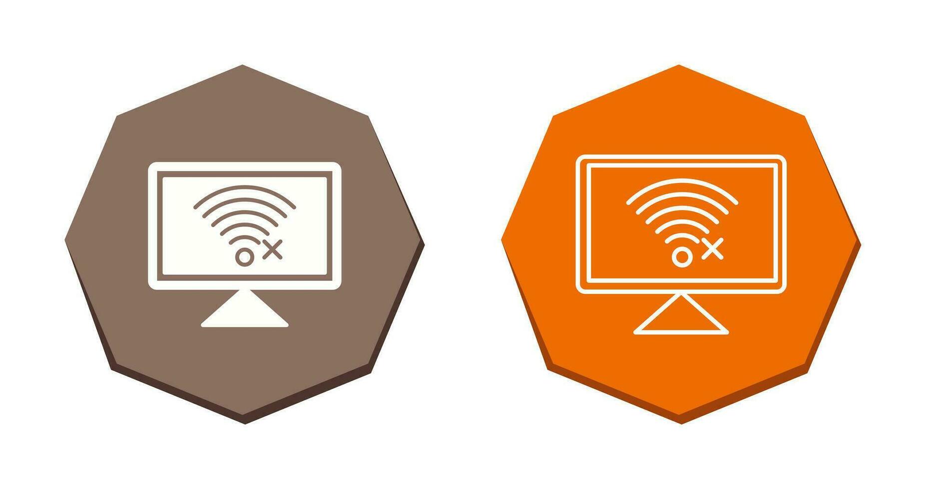 Disconnected Network Vector Icon