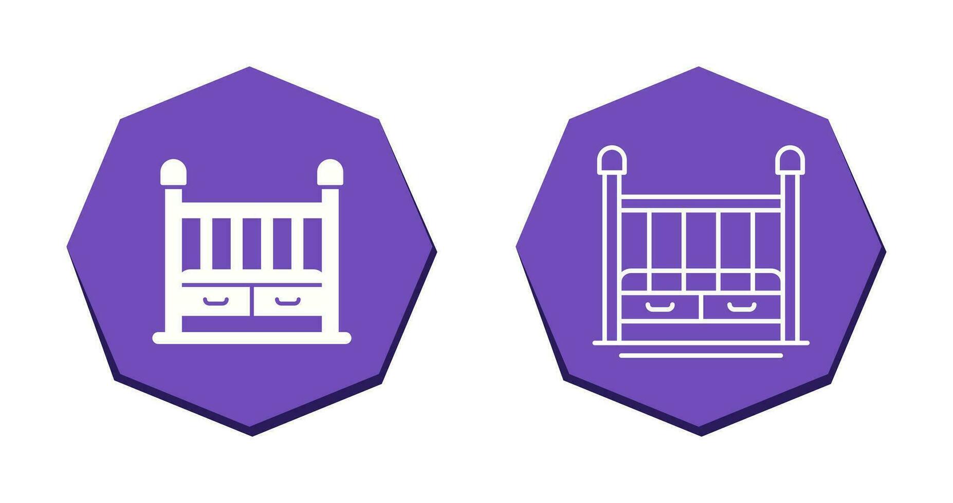 Baby Crib Vector Icon
