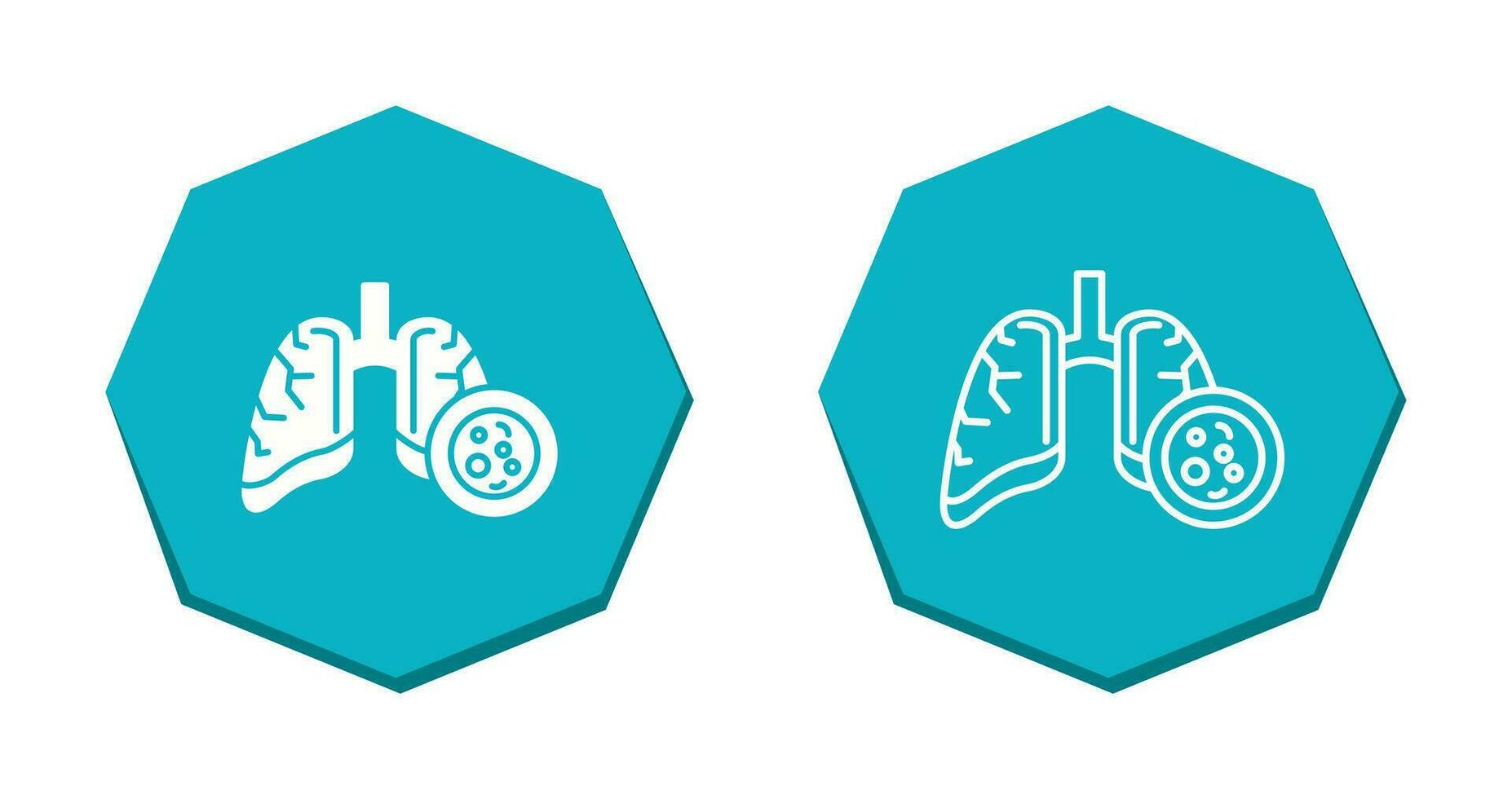 Lung Cancer Vector Icon