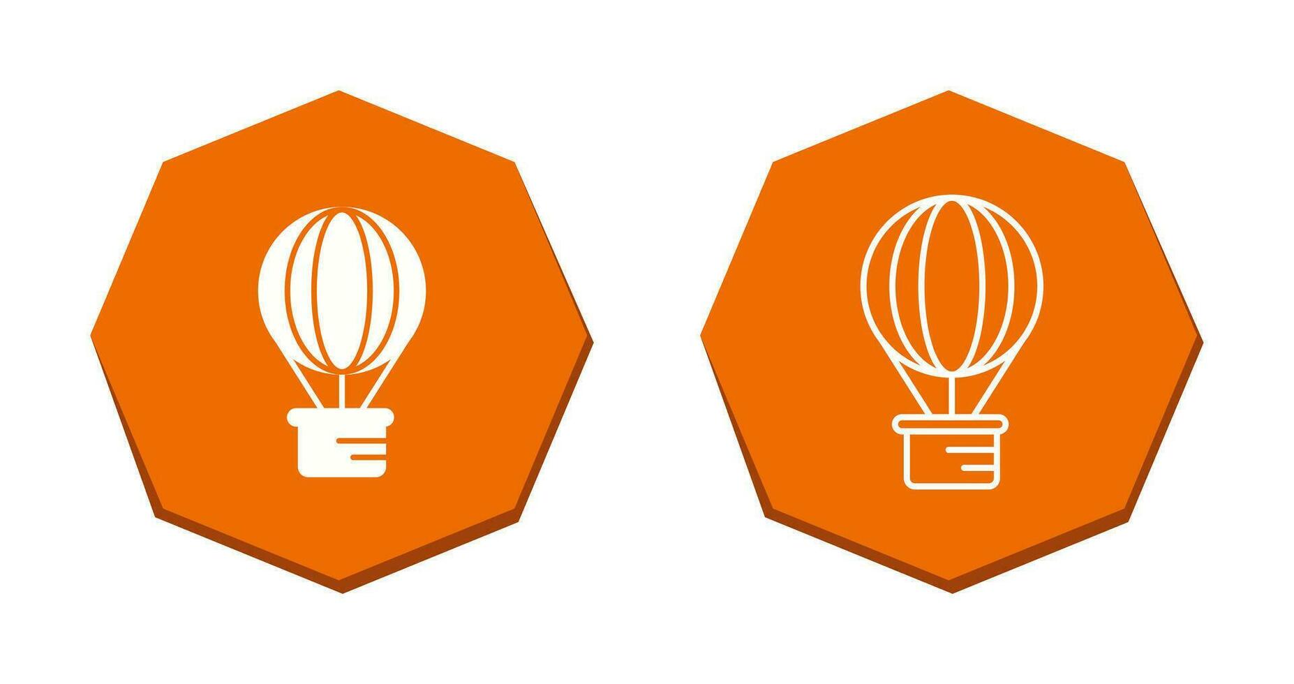 Hot Air Balloon Vector Icon