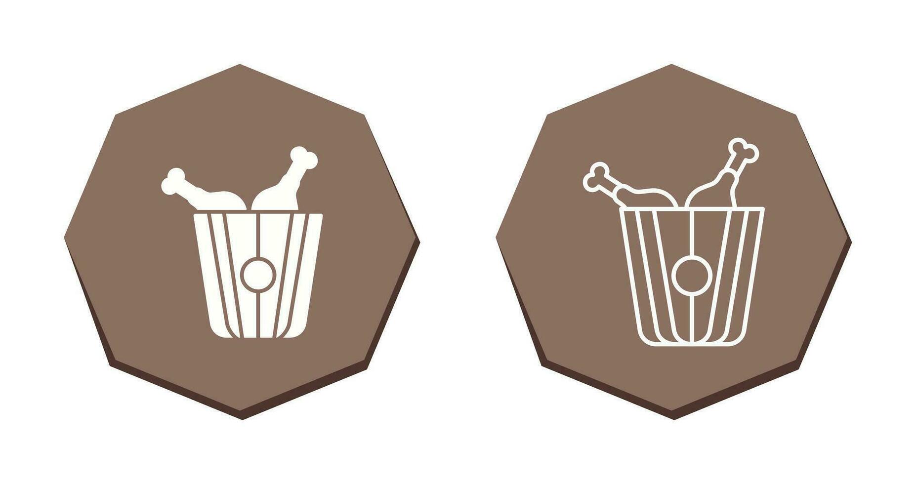Fried Chicken Vector Icon