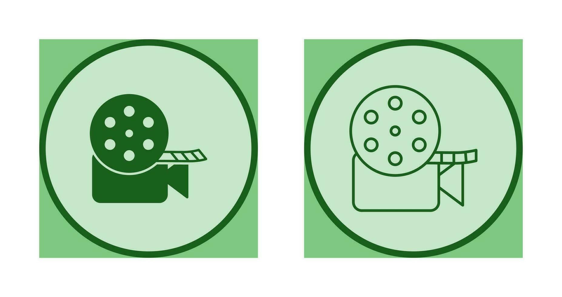 Unique Video Reel Vector Icon