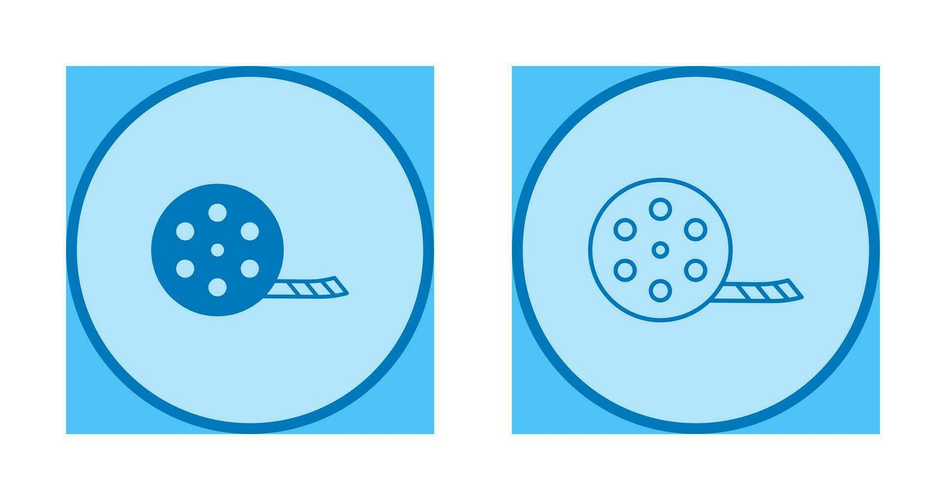 Unique Film Reel Vector Icon