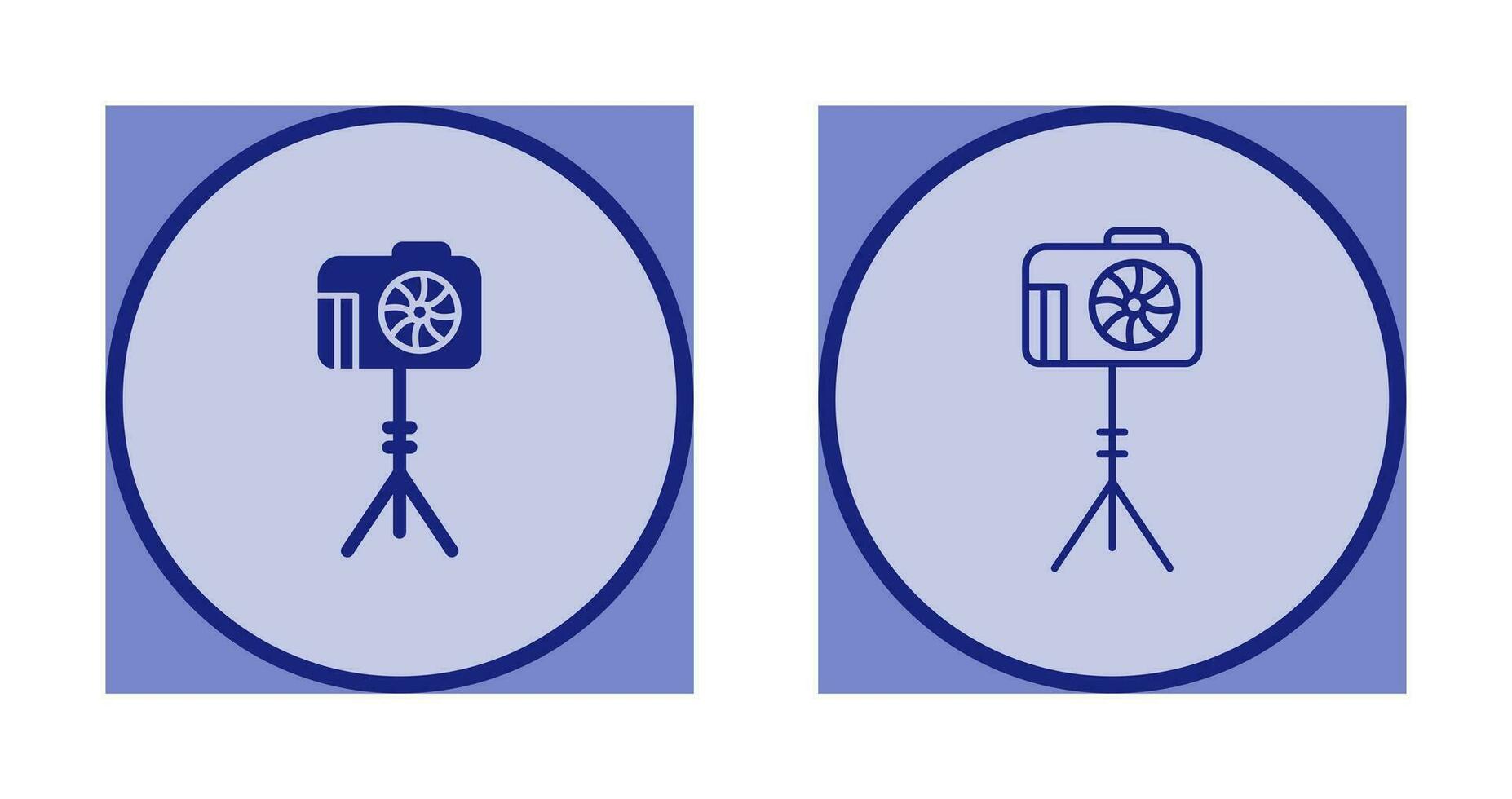 Unique Camera Stand Vector Icon