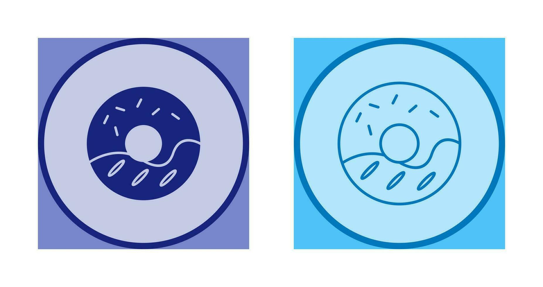 Cream Doughnut Vector Icon