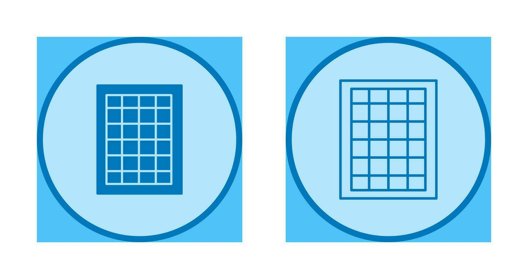 Table of Rates Vector Icon