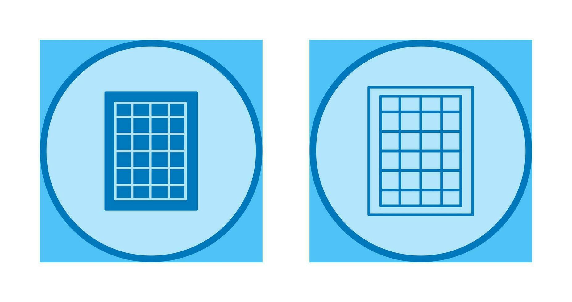 Table of Rates Vector Icon