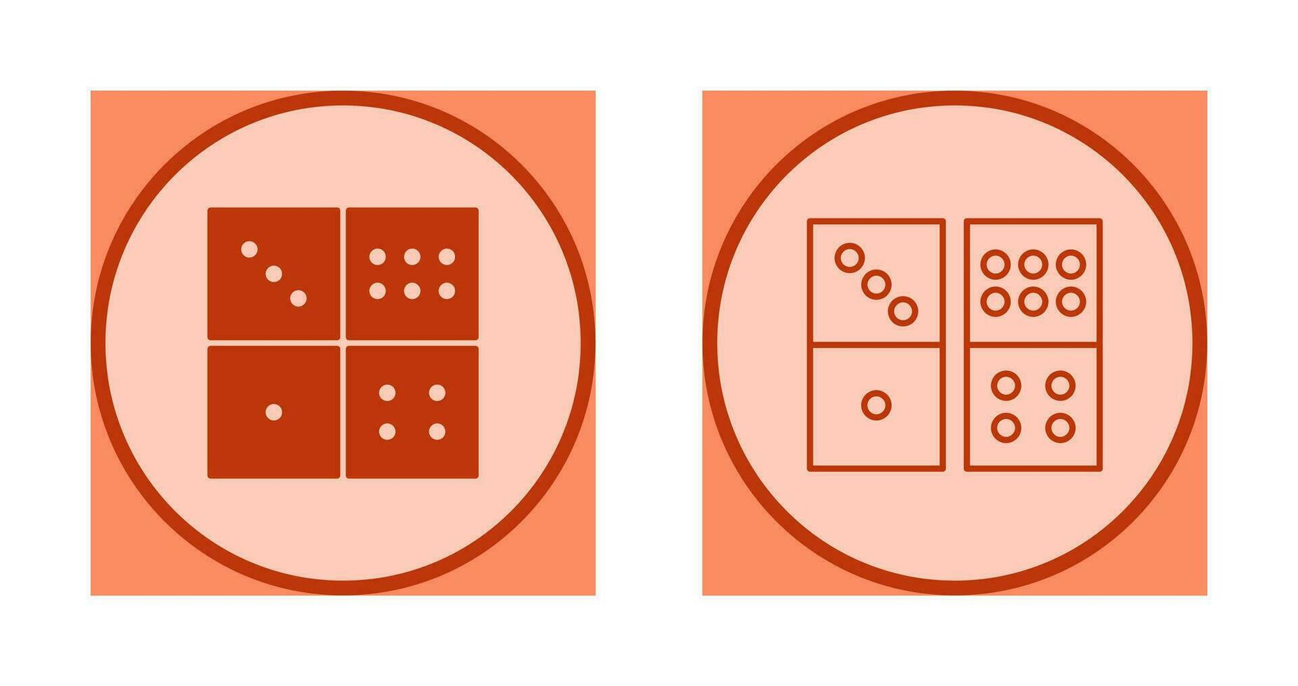 Domino Game Vector Icon