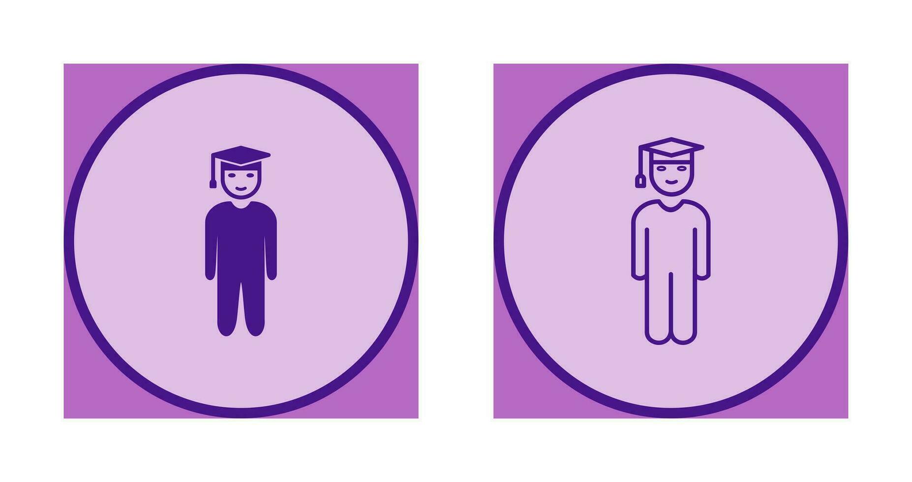 Unique Student Standing Vector Icon