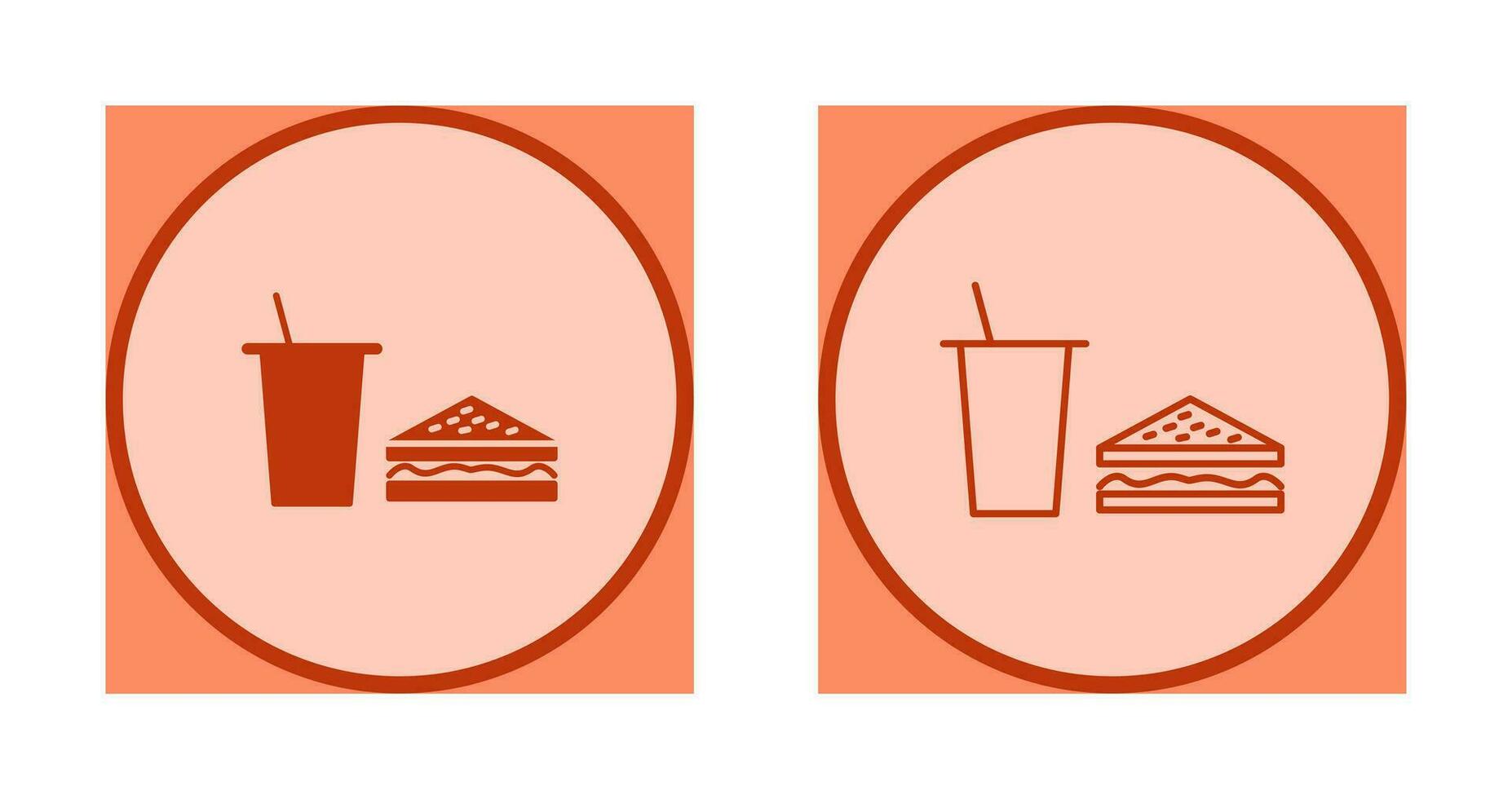 Unique Lunch Vector Icon