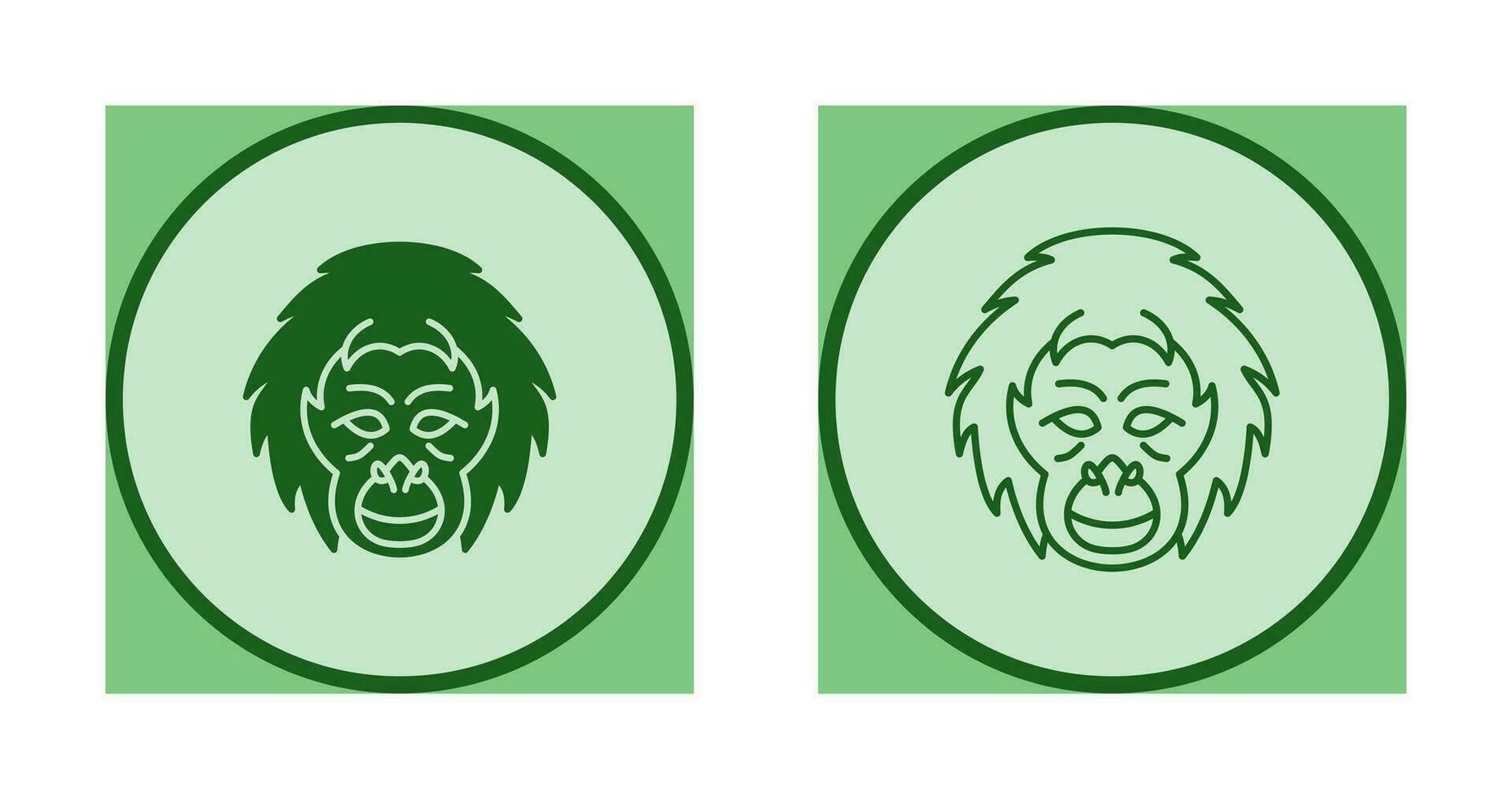 Orangutan Vector Icon