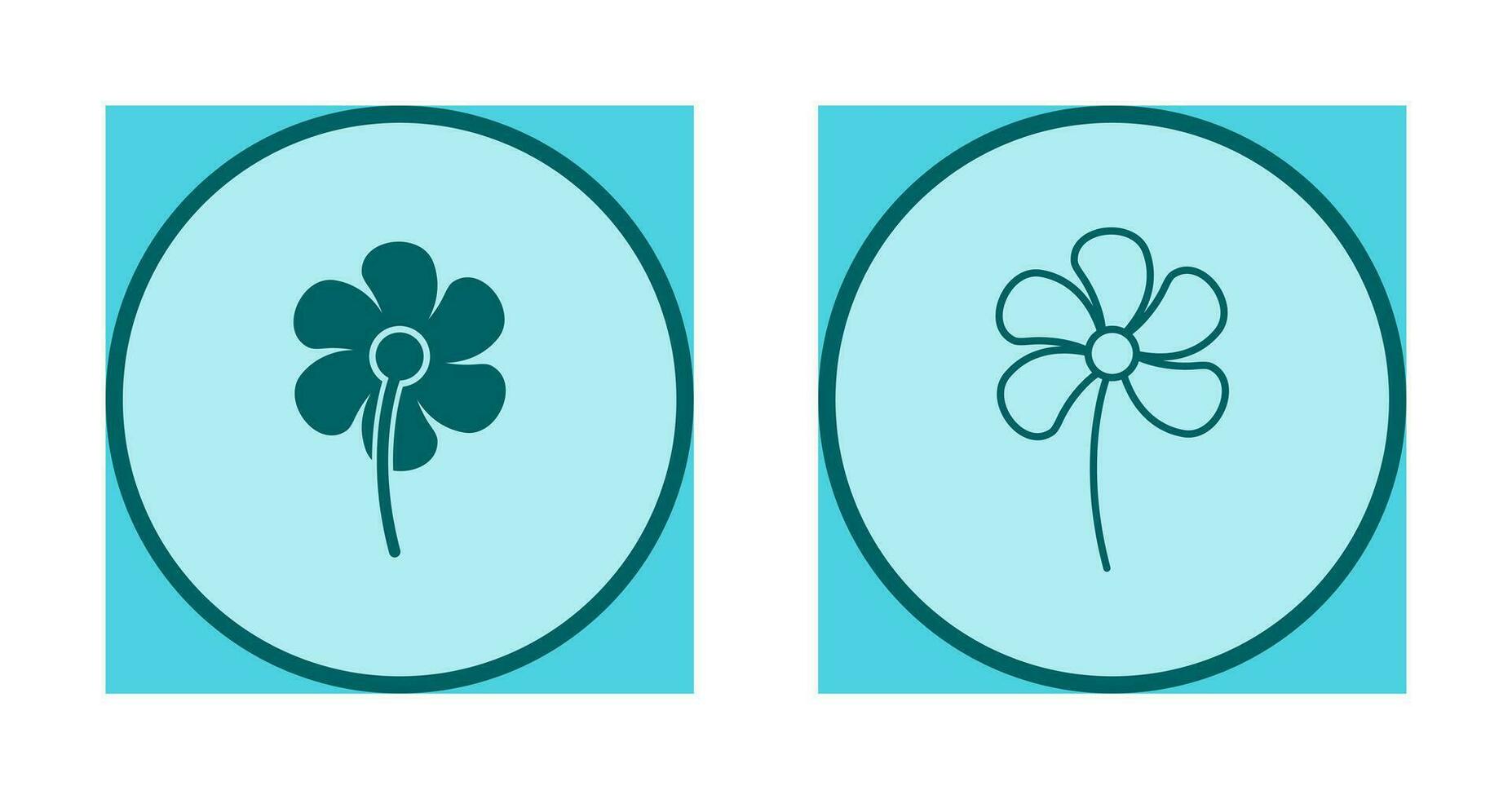 icono de vector de flores pequeñas