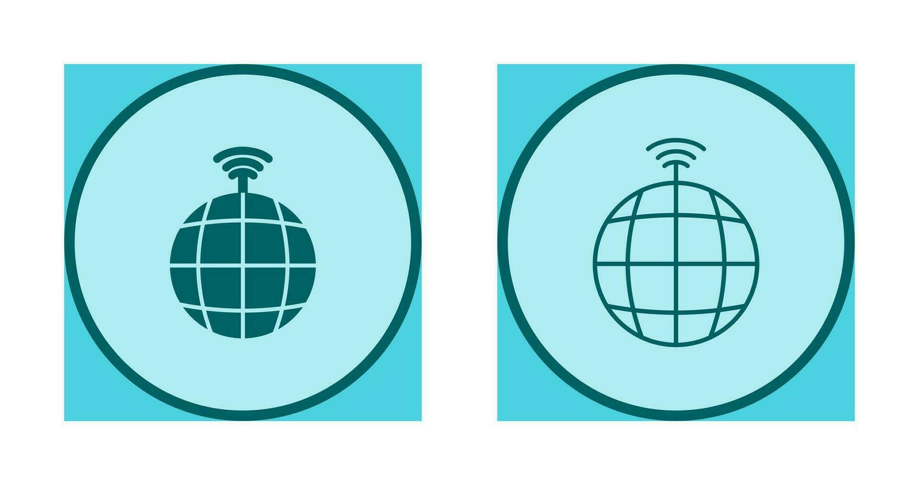 icono de vector de señales globales