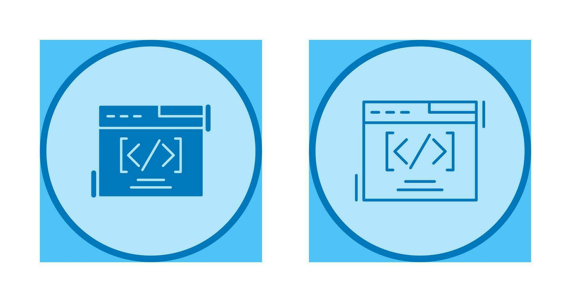 icono de vector de codificación web