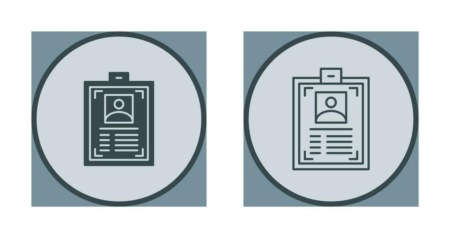 ID Card Vector Icon