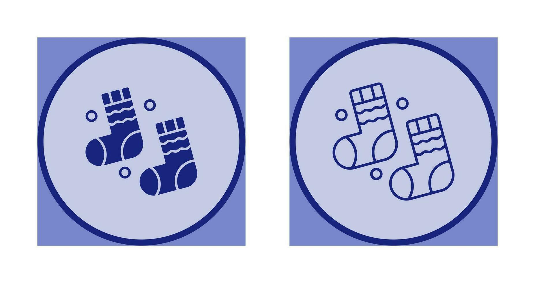 Winter Socks Vector Icon