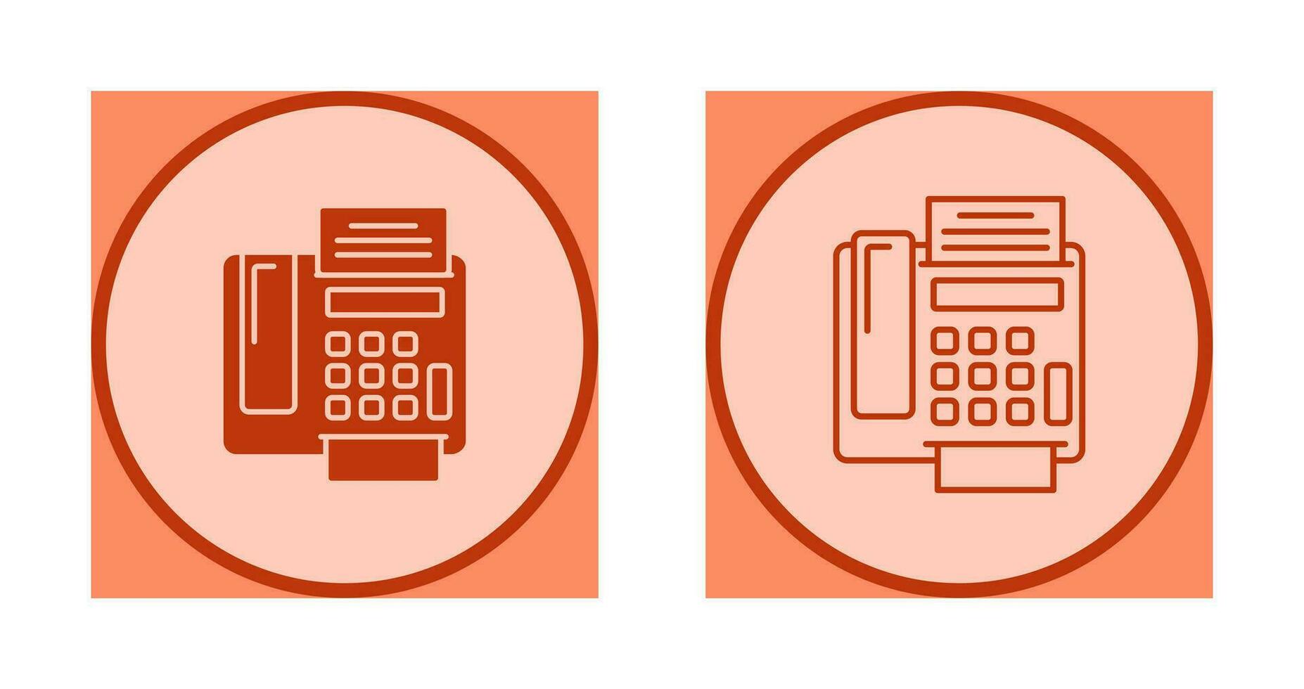 fax Machine Vector Icon