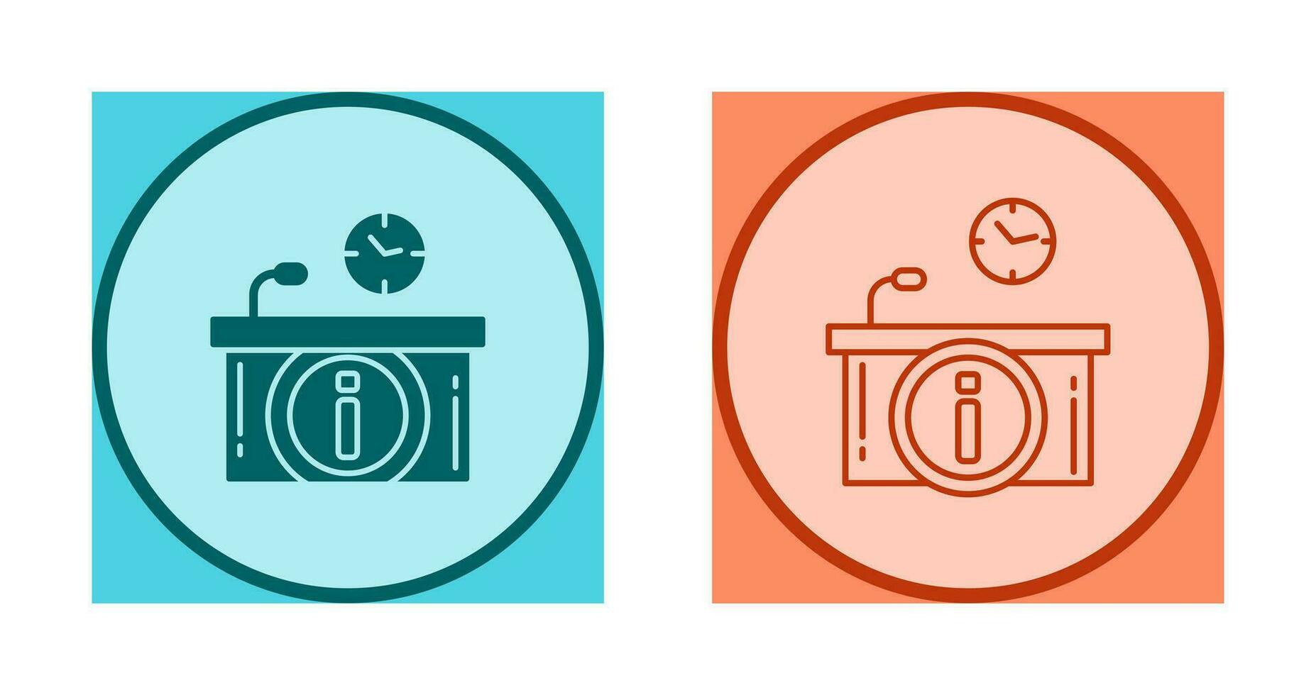 Information Desk Vector Icon