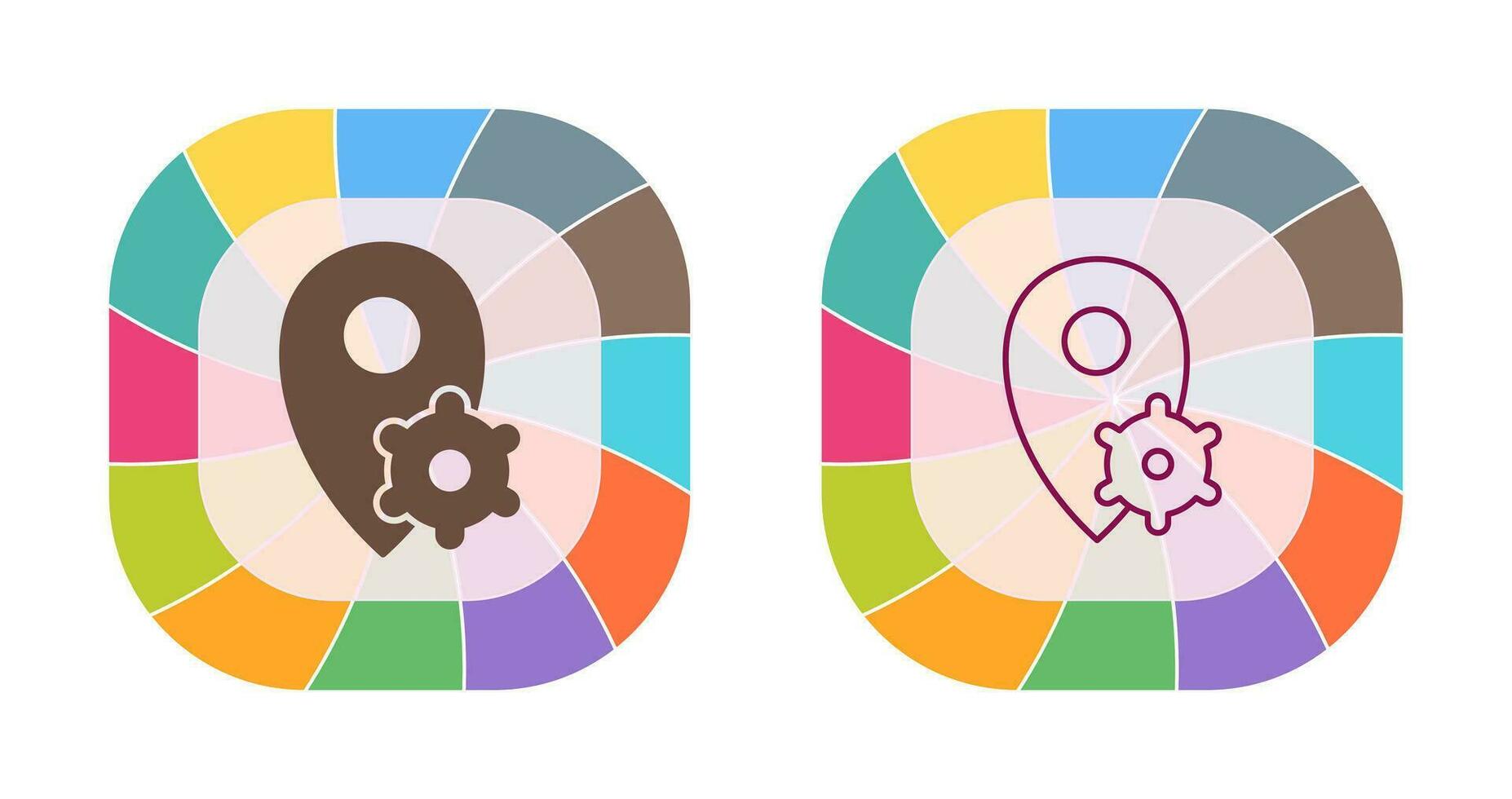 Location Settings Vector Icon