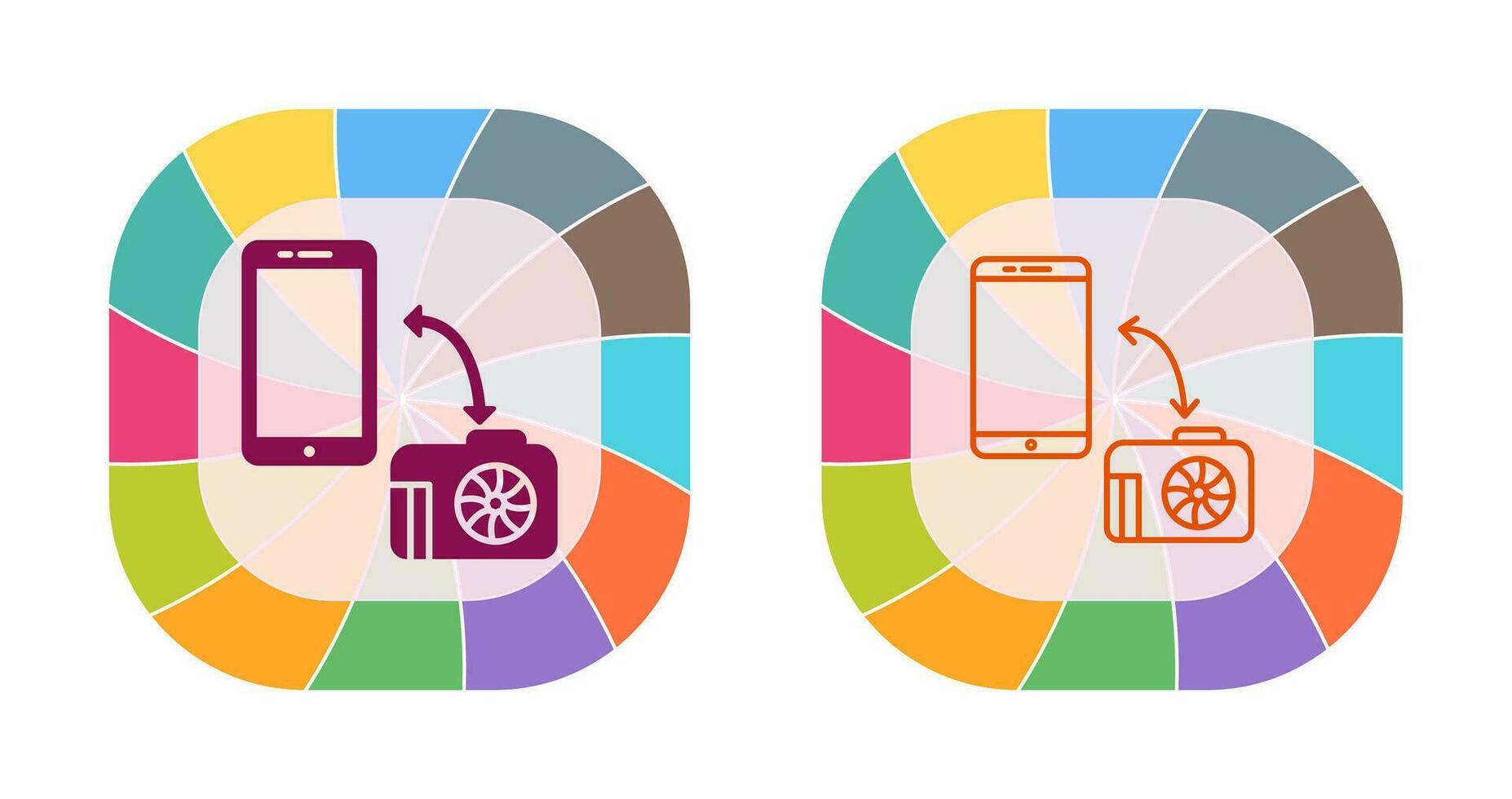 Unique Transfer Images Vector Icon
