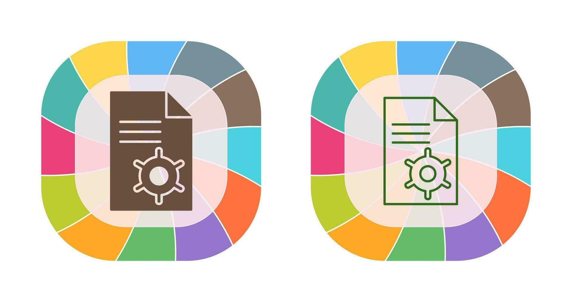 Unique Content Management Vector Icon