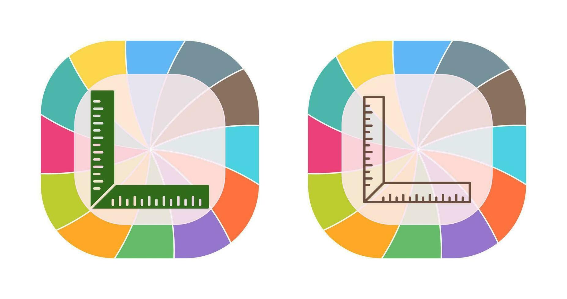 square Ruler Vector Icon