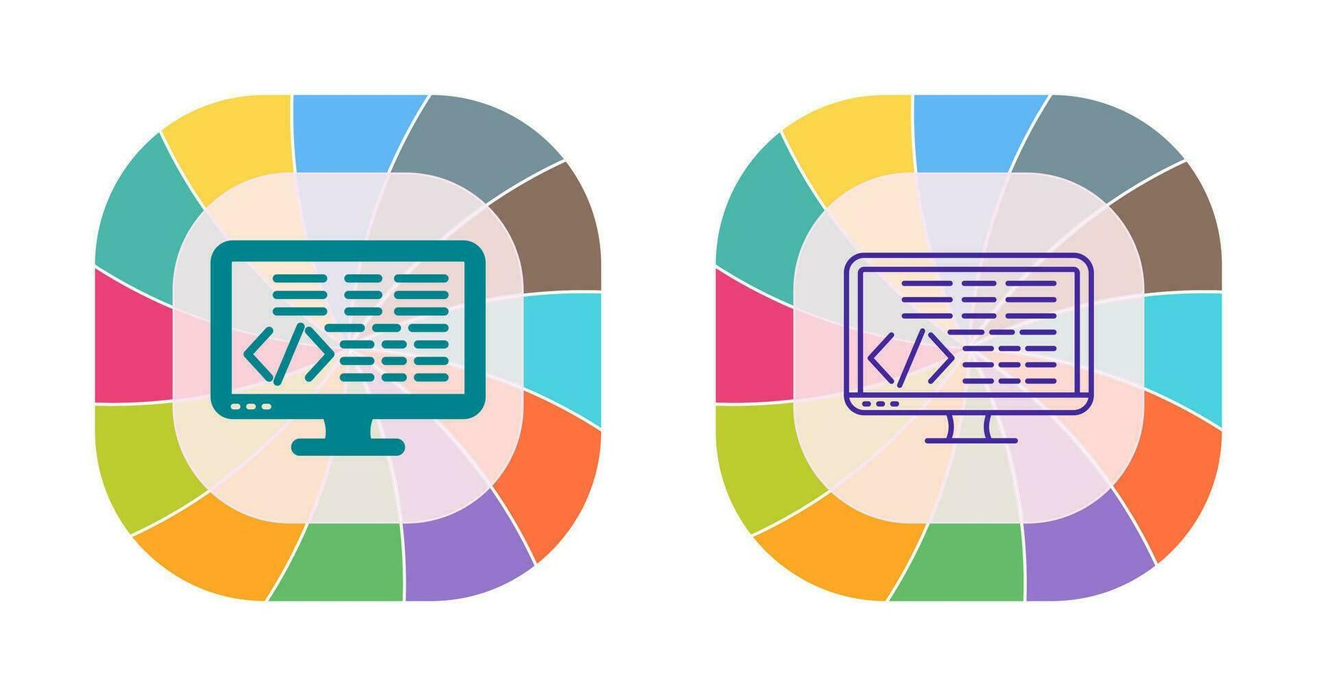 icono de vector de codificación
