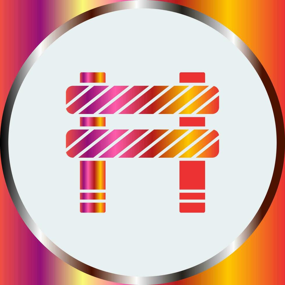 Unique Barrier Vector Icon