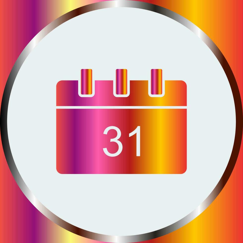 Unique Calendar Vector Icon