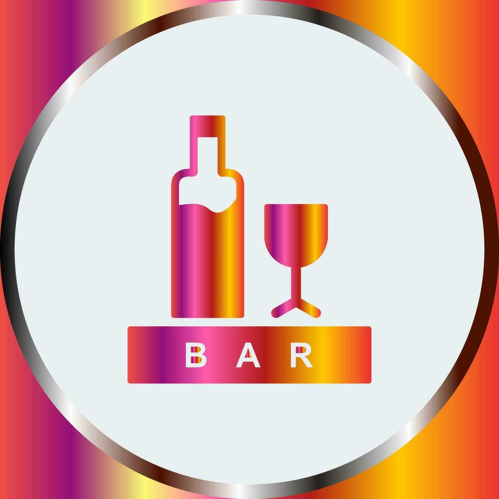 Unique Bar Sign Vector Icon