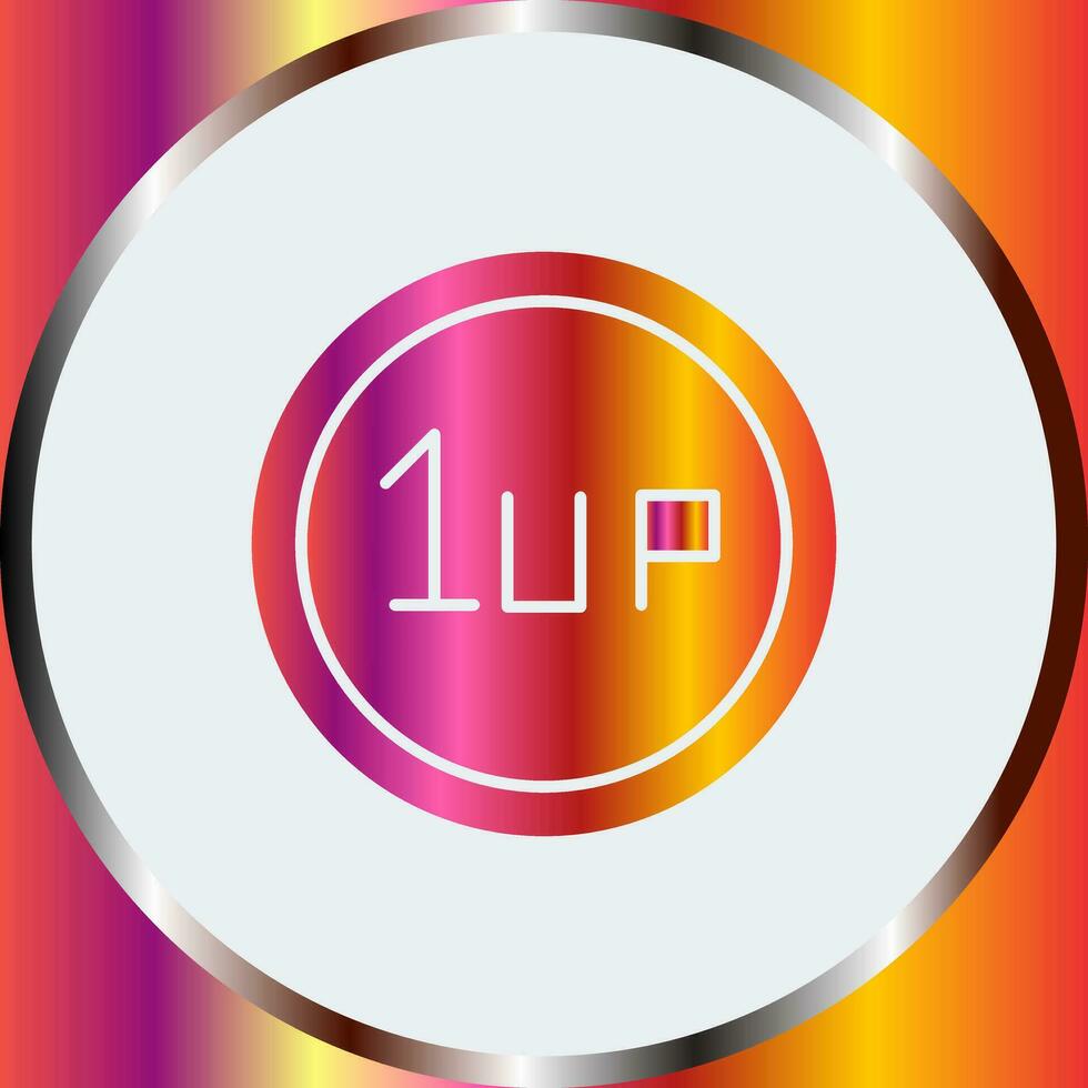 Unique 1UP Vector Icon