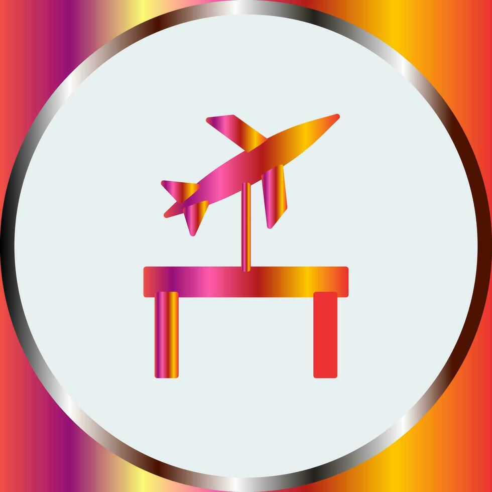 icono de vector de exhibición de jet