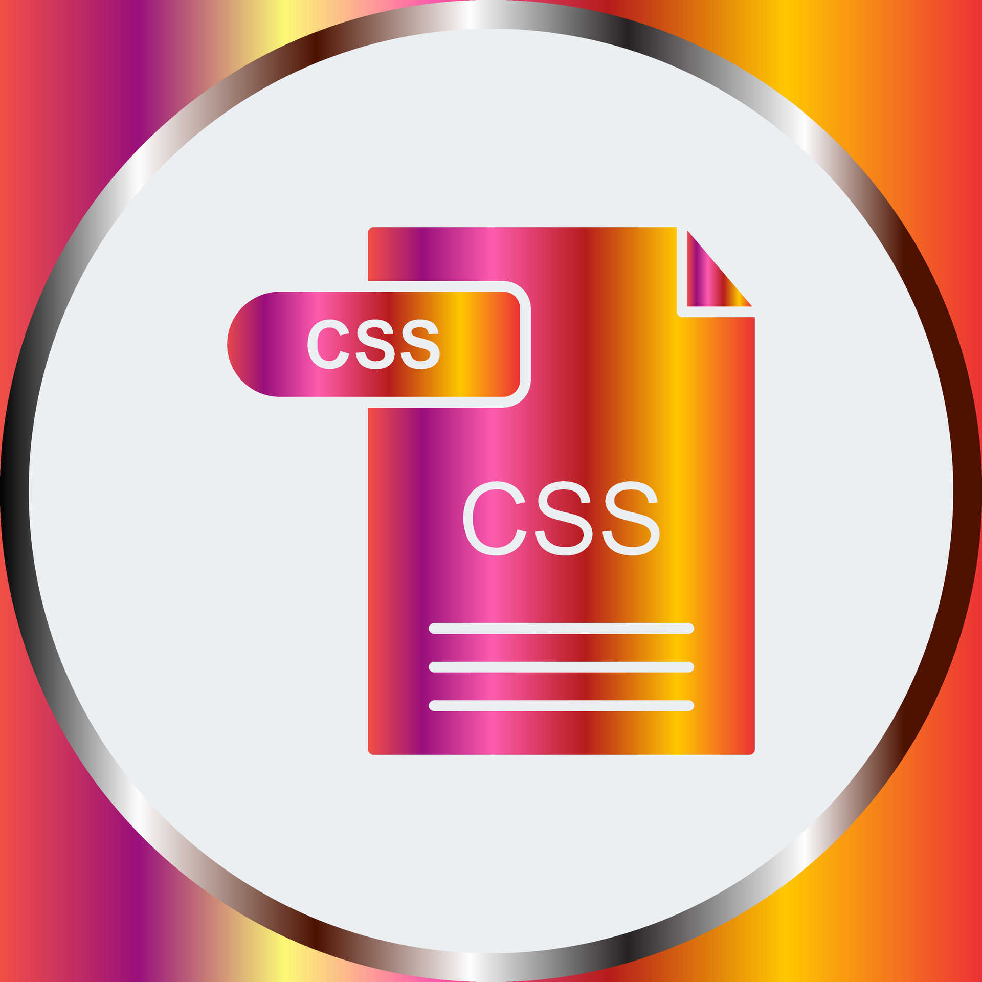 CSS Vector Icon 29527173 Vector Art at Vecteezy