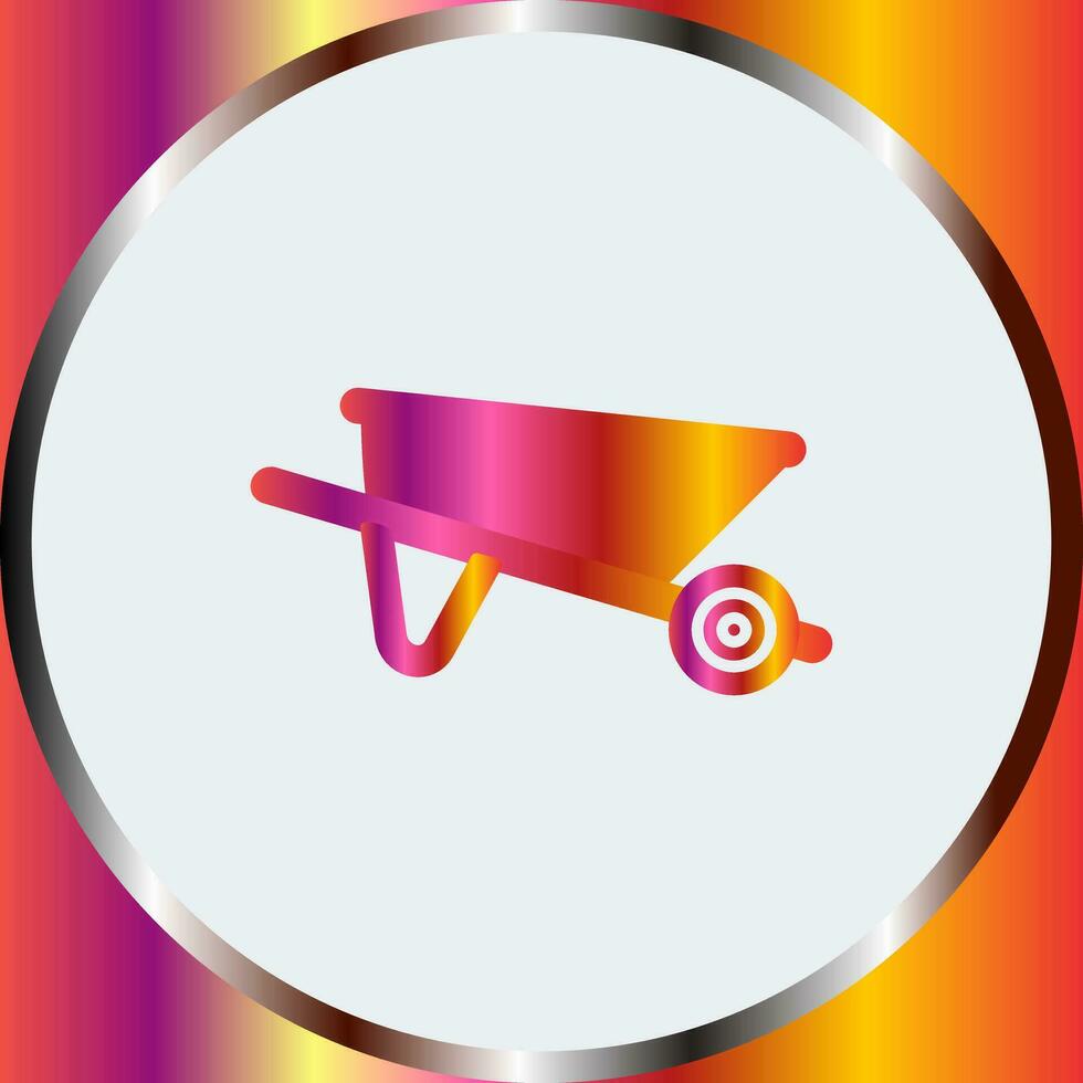 Wheelbarrow Vector Icon