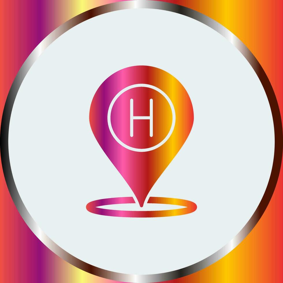 Hotel Location Vector Icon