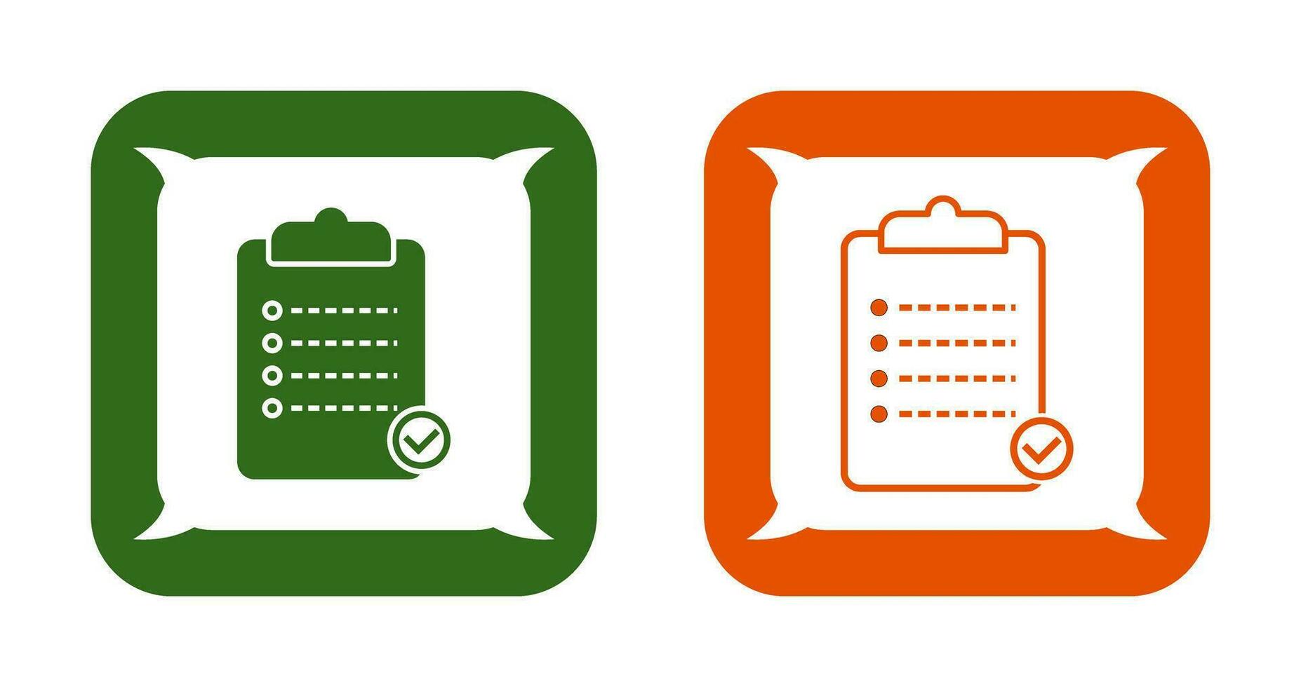 Unique Checklist Vector Icon