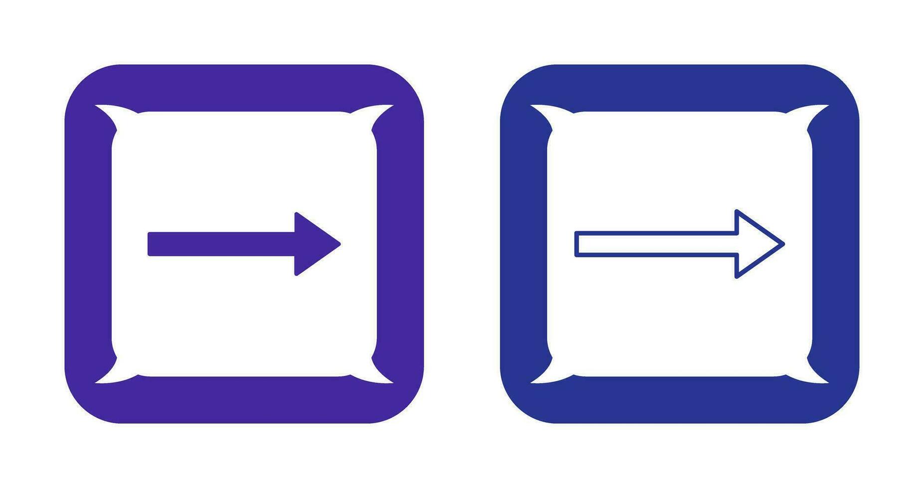 Unique Right Arrow Vector Icon