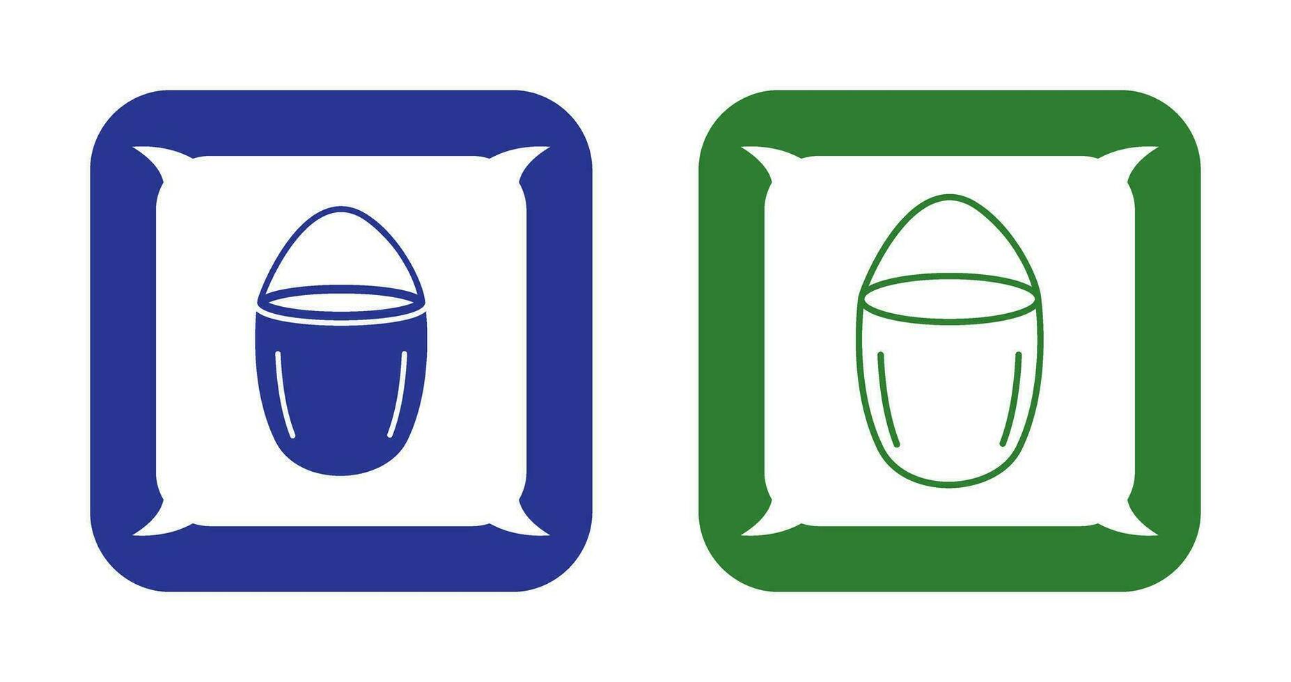 Unique Water Bucket Vector Icon