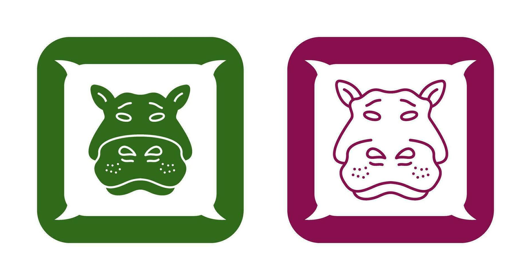 Hippo Vector Icon