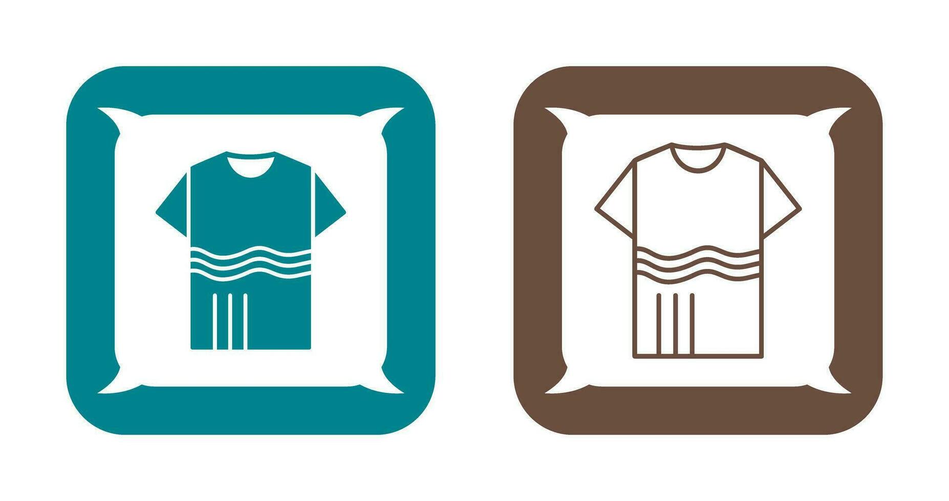 T Shirt with lines Vector Icon