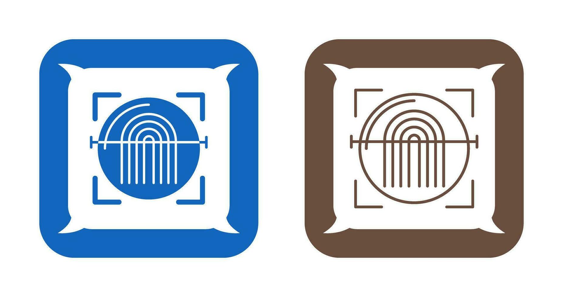 Fingerprint Scanner Vector Icon