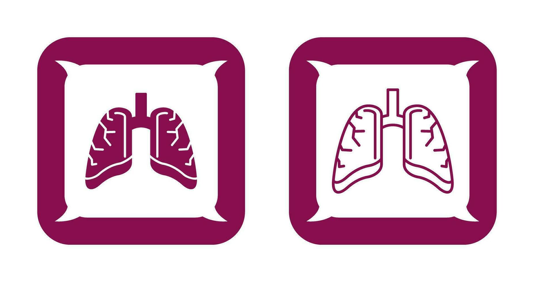 Lungs Vector Icon