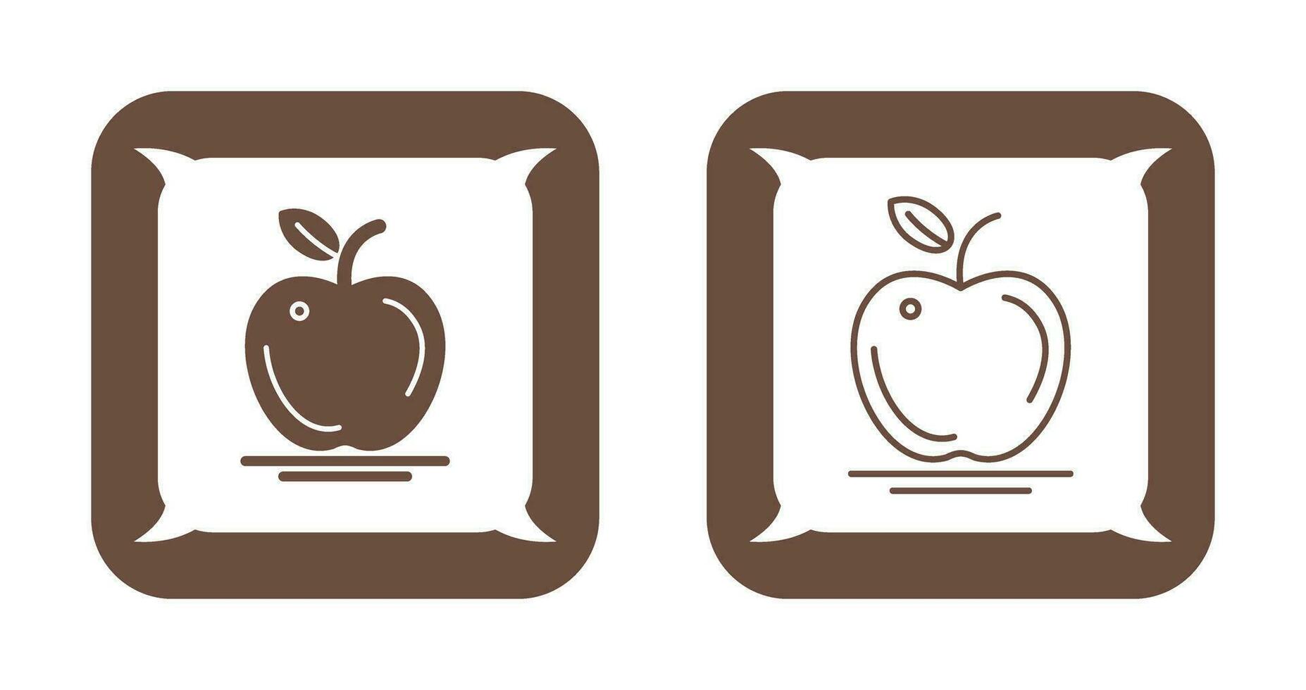 icono de vector de manzana